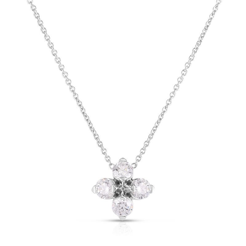 Roberto coin diamond pendant on sale necklace