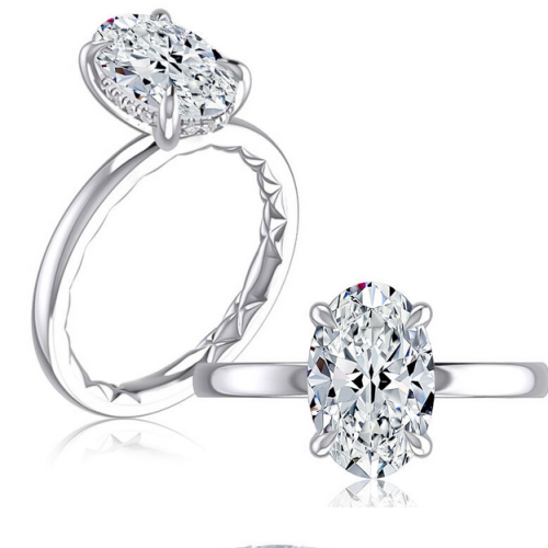 A. JAFFE SOLITAIRE ENGAGEMENT RING