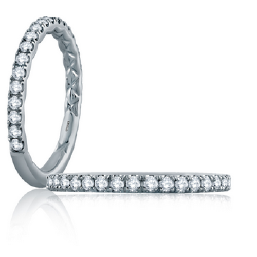 A. JAFFE PLATINUM DIAMOND WEDDING BAND