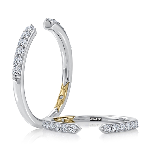 A. JAFFE DIAMOND GAP WEDDING BAND