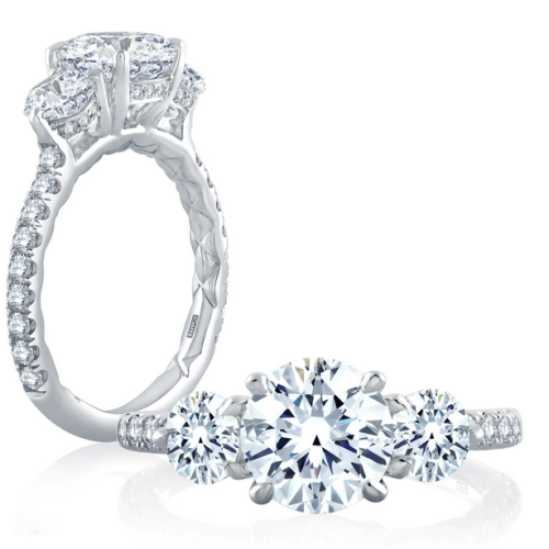 A. JAFFE DIAMOND ENGAGEMENT RING