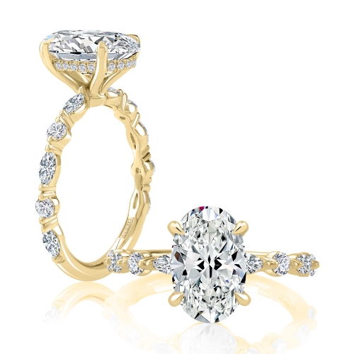 A. JAFFE DIAMOND ENGAGEMENT RING