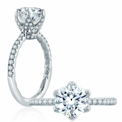 A. JAFFE DIAMOND ENGAGEMENT RING