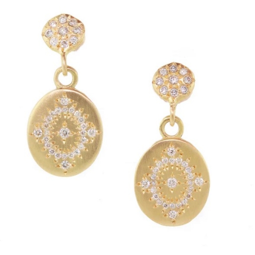 ADEL CHEFRIDI DAYDREAM CHARM DIAMOND EARRINGS