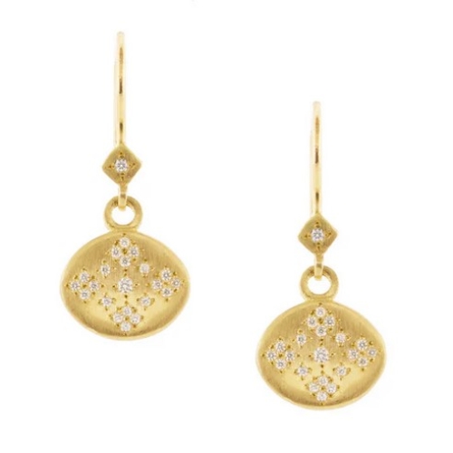 ADEL CHEFRIDI MOON AND STARS CHARM EARRINGS