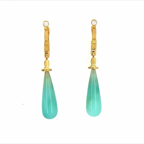 ALEX SEPKUS STICKS AND STONES AMAZONITE EARRINGS