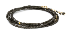 ANNE SPORTUN OBSIDIAN WRAP BRACELET- NECKLACE