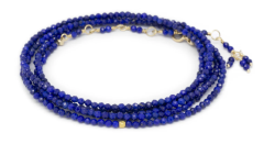 ANNE SPORTUN LAPIS WRAP BRACELET- NECKLACE