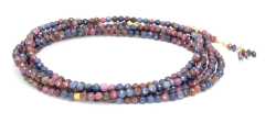 ANNE SPORTUN PINK AND BLUE SAPPHIRE WRAP BRACELET- NECKLACE