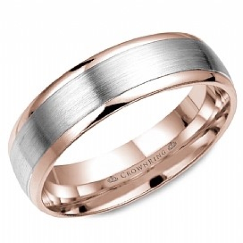 CROWN RING MANS WEDDING BAND