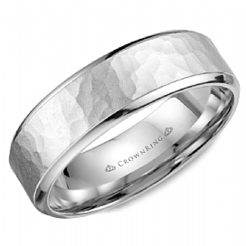 CROWN RING GENTLEMANS WEDDING BAND