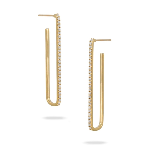 DOVES FIBANACCI DIAMOND HOOP EARRINGS