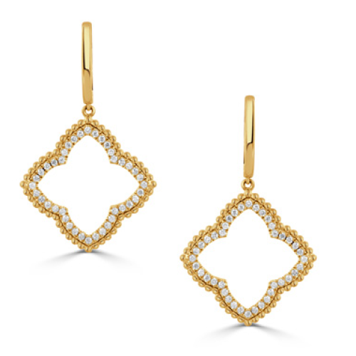 DOVES RAVENA DIAMOND DROP EARRINGS