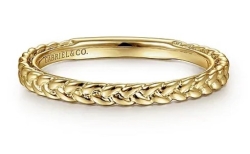 GABRIEL AND CO FASHION BRAIDED STACKABLE BAND