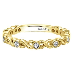 GABRIEL AND CO FASHION DIAMOND STACKING BAND