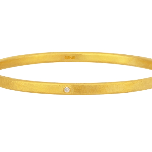 GURHAN GOLD DIAMOND SLIP ON BANGLE BRACELET