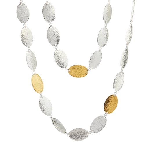 GURHAN SILVER MANGO  NECKLACE- 36 INCH