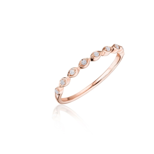 HENRI DAUSSI DIAMOND STACKABLE RING