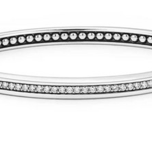 LAGOS CAVIAR SPARK DIAMOND BANGLE BRACELET