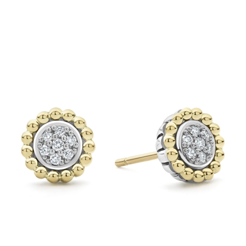 LAGOS CAVIAR LUX DIAMOND STUD EARRING