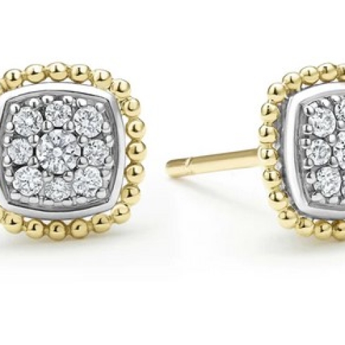 LAGOS RITTENHOUSE PAVE DIAMOND EARRINGS