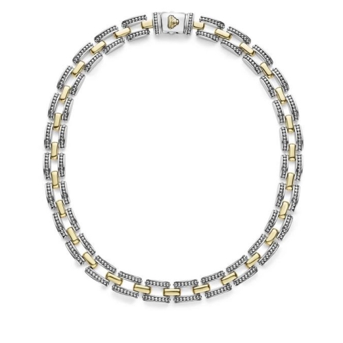 LAGOS HIGH BAR CAVIAR LINK NECKLACE-16 INCH