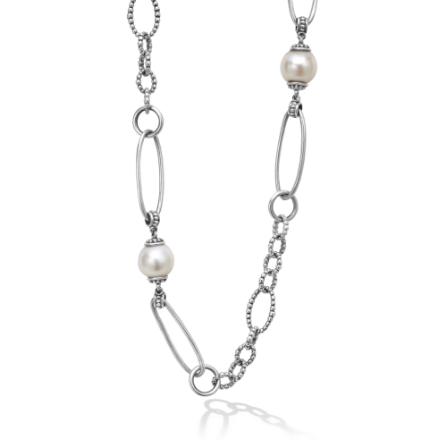 LAGOS LUNA PEARL STATION NECKLACE