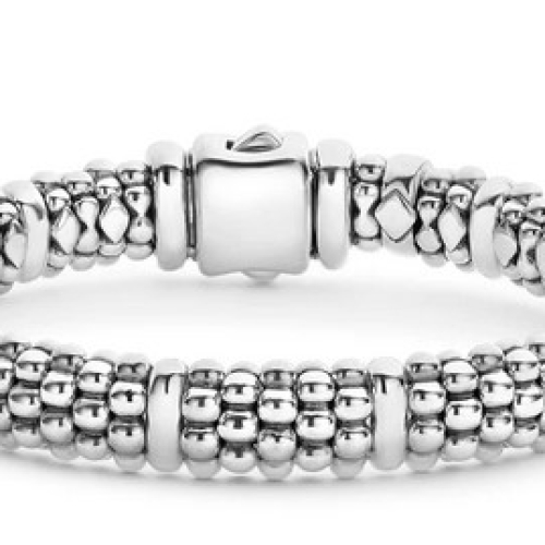 LAGOS SIGNATURE CAVIAR 9 STATION BRACELET