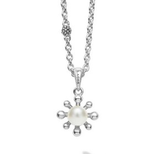 LAGOS LUNA PEARL FLEUR PENDANT