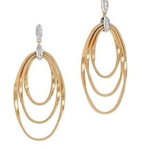 MARCO BICEGO MARRAKECH ONDE TRIPLE CONCENTRIC CIRLE EARRINGS