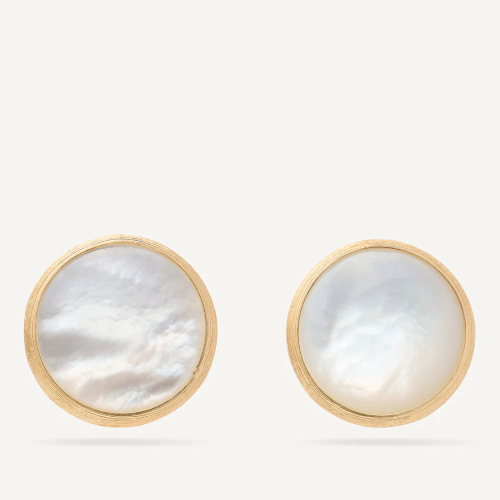 MARCO BICEGO JAIPUR LARGE STUD EARRINGS- MOTHER OF PEARL