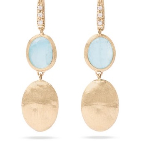 MARCO BICEGO SIVIGLIA AQUAMARINE AND DIAMOND EARRINGS