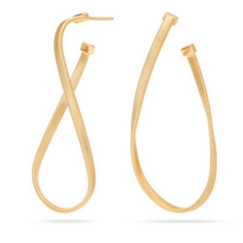 MARCO BICEGO MARRAKECH TWISTED HOOP EARRINGS