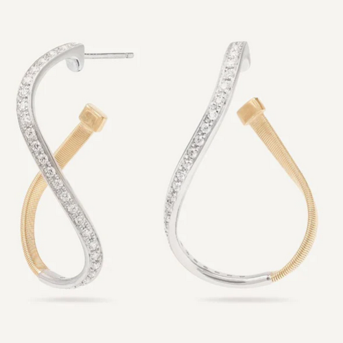 MARCO BICEGO MARRAKECH DIAMOND TWIST  EARRINGS