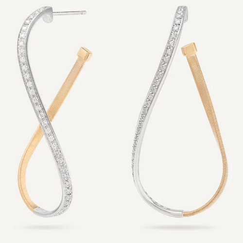 MARCO BICEGO MARRAKECH DIAMOND TWIST EARRINGS