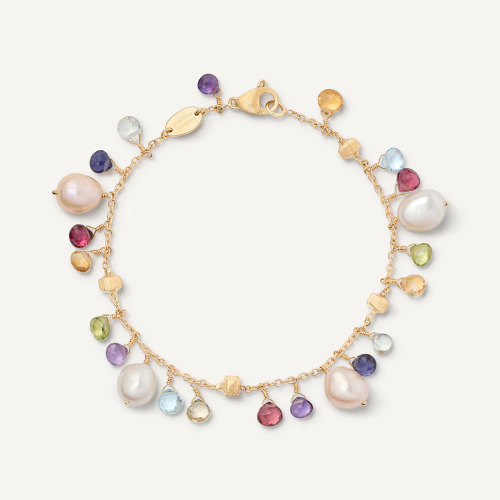 MARCO BICEGO PARADISE MIX GEMSTONE AND PEARL BRACELET