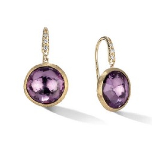 MARCO BICEGO JAIPUR COLOR AMETHYST AND DIAMOND EARRINGS