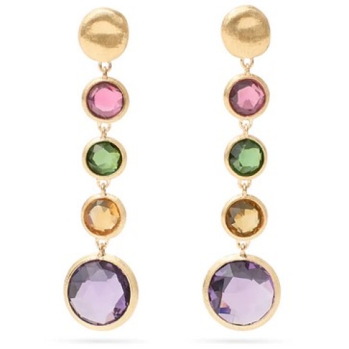 MARCO BICEGO JAIPUR COLOR MIXED GEM DROP EARRINGS