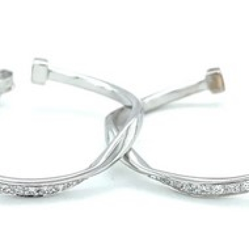 MARCO BICEGO MARRAKECH DIAMOND HOOP EARRINGS