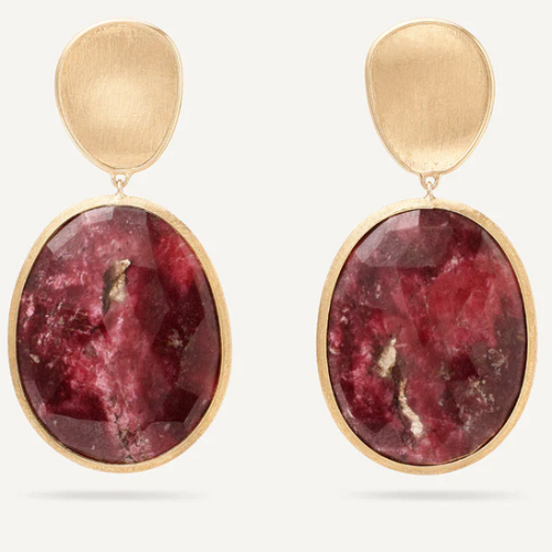 MARCO BICEGO LUNARIA COLOR THULITE DROP EARRINGS