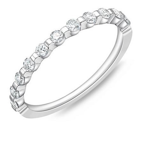 MEMOIRE BRIDAL PRECIOUS PRONG DIAMOND WEDDING BAND