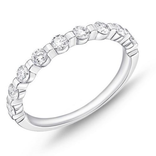 MEMOIRE BRIDAL PRECIOUS PRONG DIAMOND WEDDING BAND