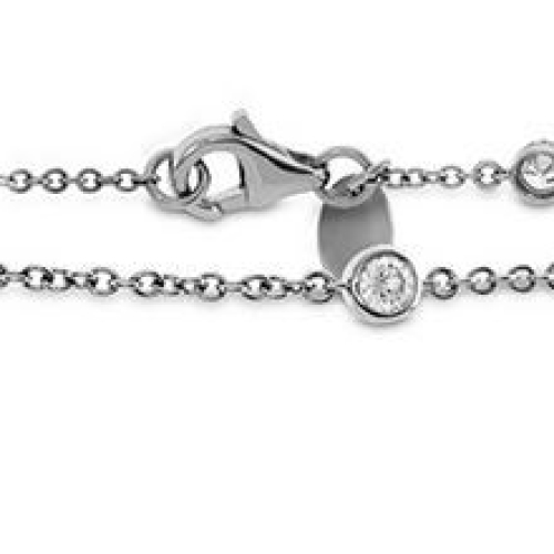 MEMOIRE FASHION CASCADE 9 STATION DIAMOND BRACELET