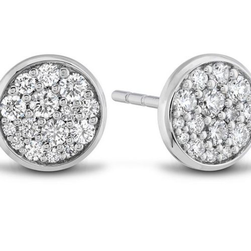 MEMOIRE FASHION LUNA PAVE  DIAMOND EARRINGS