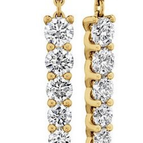 MEMOIRE FASHION IDENTITY DIAMOND DROP EARRINGS