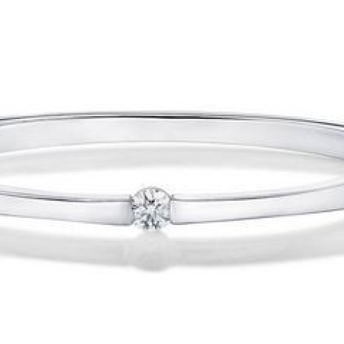 MEMOIRE FASHION SOLITUDE DIAMOND BANGLE BRACELET