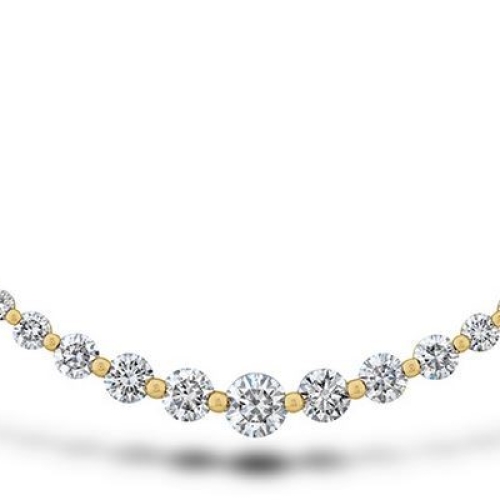 MEMOIRE FASHION SMILE DIAMOND NECKLACE