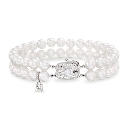 MIKIMOTO DOUBLE STRAND BRACELET-7X6.5MM  A