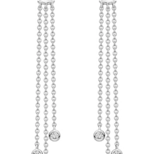 MIKIMOTO AKOYA PEARL AND DIAMOND DANGLE EARRINGS