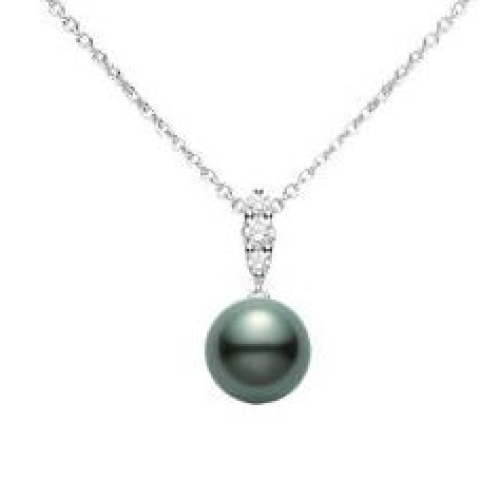 MIKIMOTO BLACK SOUTH SEA DIAMOND PENDANT